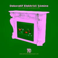 Dekoratif Elektrikli Şömine Kasası