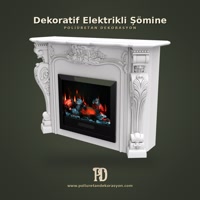 Dekoratif Elektrikli Şömine Kasası