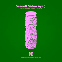 Desenli Sütun Ayağı