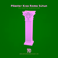 Pilaster Kısa Roma Sütunu