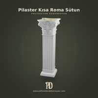 Pilaster Kısa Roma Sütunu