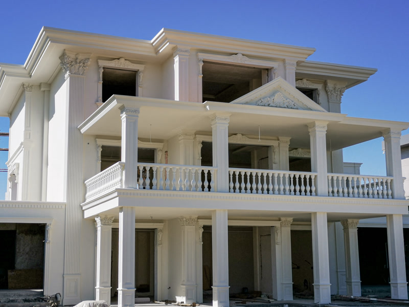 Poliüretan Dekorasyon ile Dış Cephe Pilaster Sütun ve Söve Tasarımları