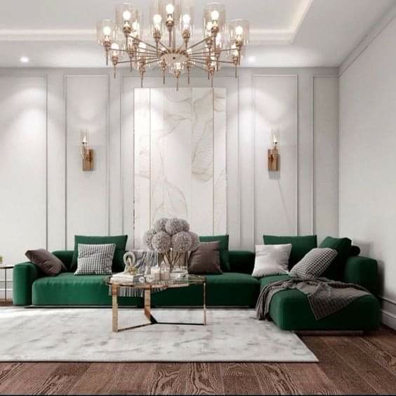 Modern Salonda Dikey Çıta Panelleri ve Aplik Uyumu