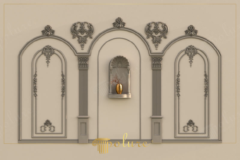 Klasik Mekanlar İçin Poliüretan Duvar Nişi ve Pilaster Sütun Modelleri