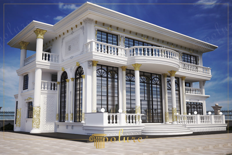 Klasik Villa Tasarımları İçin Poliüretan Dış Cephe Modelleri