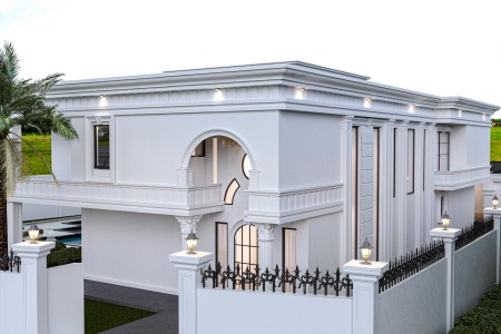 Şık Poliüretan Dış Cephe Söve ve Pilaster Sütun Uygulamaları