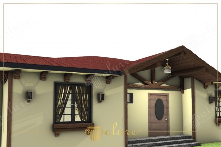 Veranda ve Çatı Altı Ahşap Motifli Dekoratif Mertekler