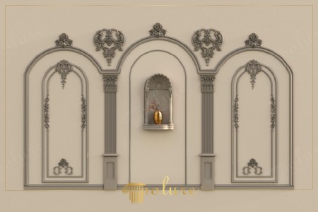 Klasik Mekanlar İçin Poliüretan Duvar Nişi ve Pilaster Sütun Modelleri