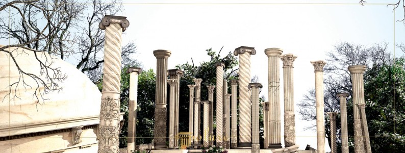 Dış Cephe ve Peyzaj İçin Gösterişli Sütun Modelleri