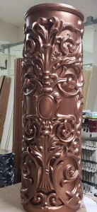 Bronz Görünümlü Dekoratif Sütun Kaplama Modeli P5540