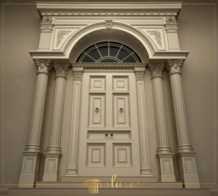 Klasik Dış Cephe Girişleri İçin Poliüretan Söve ve Pilaster Sütun Modelleri