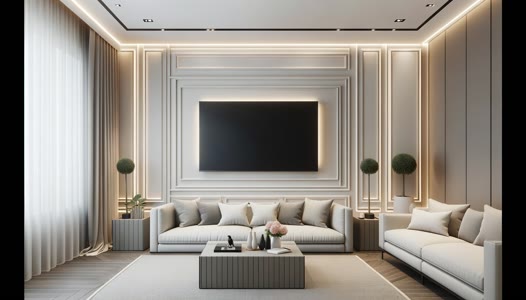 Gizli Işık Entegreli Salon Duvar Çıtası Modelleri