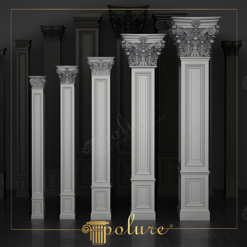 Korint Başlıklı Poliüretan Pilaster Sütun Modelleri