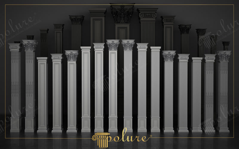 Yivli ve Düz Tasarımlı Poliüretan Pilaster Sütunlar
