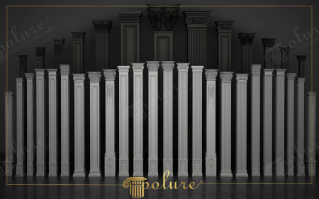 Farklı Kapitel Detaylı Poliüretan Pilaster Sütunlar
