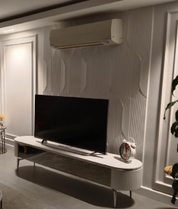 Modern TV Arkası Poliüretan Duvar Paneli Uygulamaları