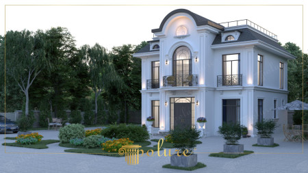 Neoklasik Villa Poliüretan Kaplama ve Pilaster Detayları