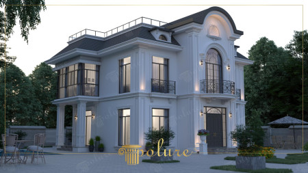 Neoklasik Beyaz Villa Poliüretan Panel ve Taç Tasarımları