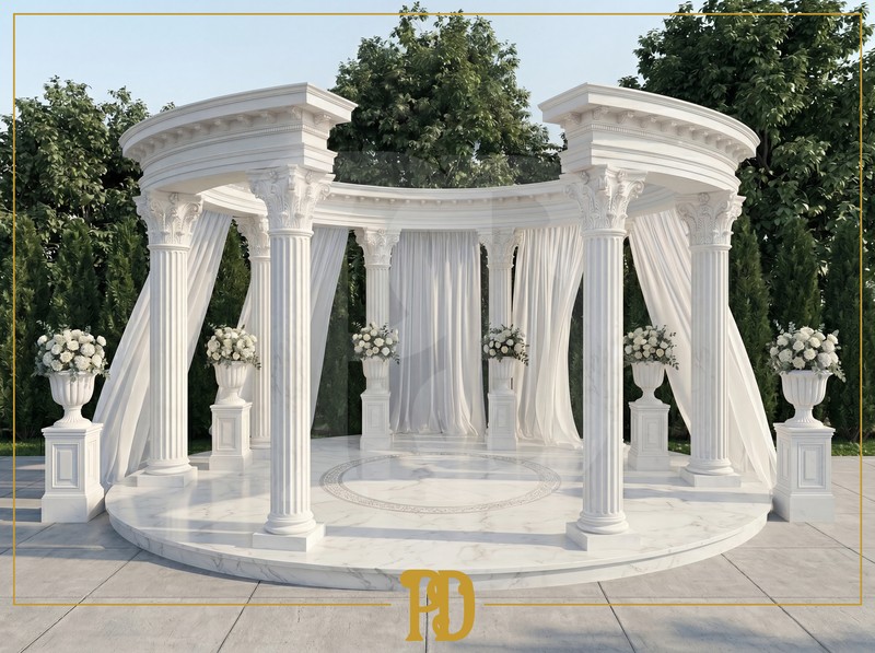 Dış Mekan Gazebo Sütun ve Pilaster Dekorasyon Modelleri