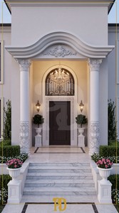 Görkemli Girişler İçin Kapı Tacı ve Pilaster Sütunlar