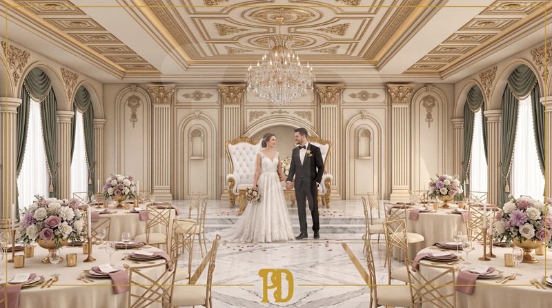 Düğün Salonu Duvar ve Tavan Süslemeleri