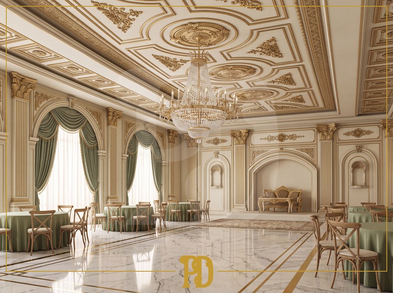 Balo ve Davet Salonları İçin Özel Duvar ve Tavan Tasarımları