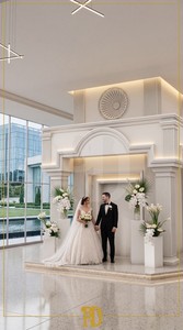 Neo Klasik Düğün Salonunda Kemer, Sütun ve Söve Uygulamaları