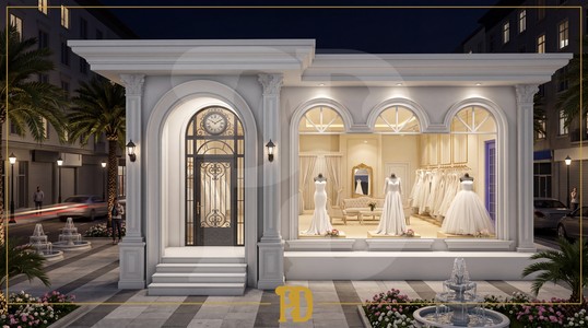 Göz Alıcı Mağaza Vitrinlerinde Kemer ve Pilaster Sütun Detayları