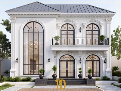 Beyaz Villa Dış Cephe Tasarımlarında Söve ve Sütun Modelleri