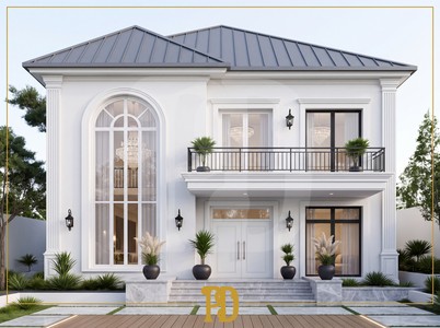 İki Katlı Villa Dış Cephe Söve ve Sütun Modelleri