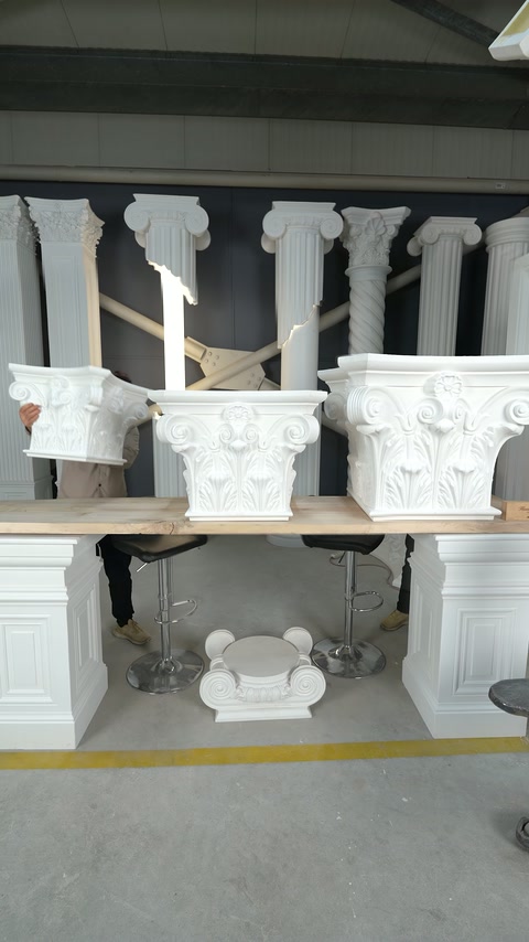 Poliüretan Korint Sütun ve Pilaster Başlıkları