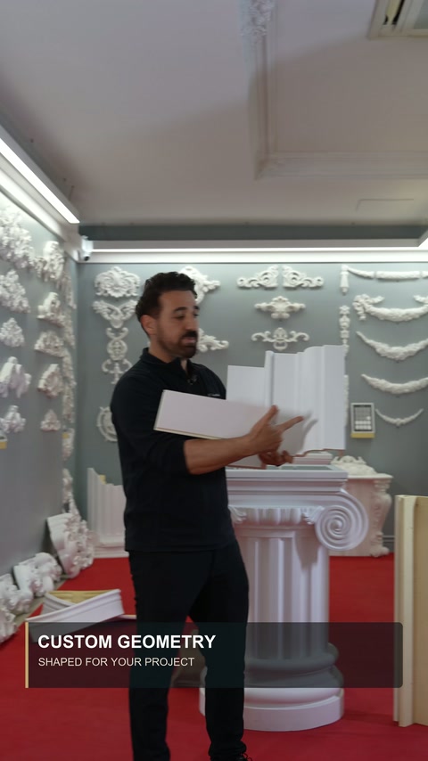 Geniş tabanlı profilin katmanlı kesit geometrisi önden gösteriliyor
