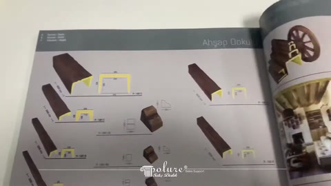 Farklı kiriş kesitleri ve köşe bağlantıları katalog üzerinde gösteriliyor