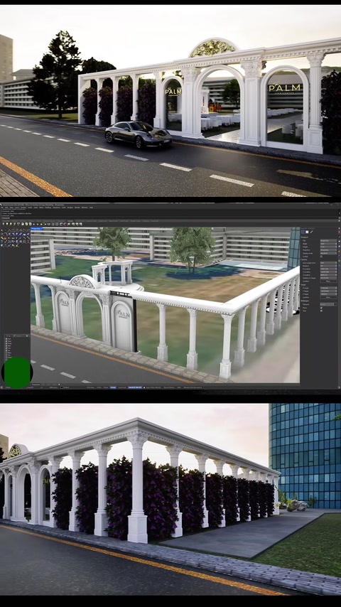 Viyana’da Düğün Salonu Dönüşümü: 3D Tasarımdan Dekoratif Cepheye