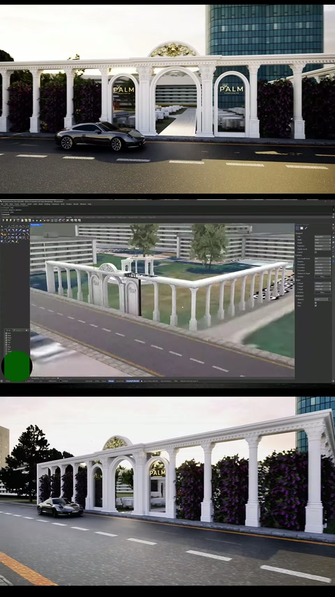 Viyana’da Düğün Salonu Dönüşümü: 3D Tasarımdan Dekoratif Cepheye