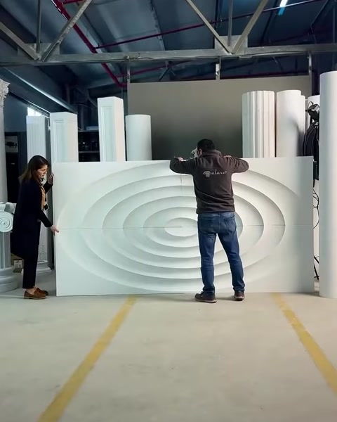 3D CNC Rölyef kabartma Poliüretan Özel Pano Panel Modelleri — 0:15