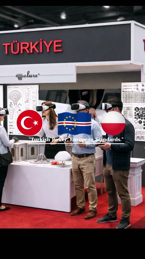 Budma Fuarı standında VR deneyimine katılan ziyaretçiler