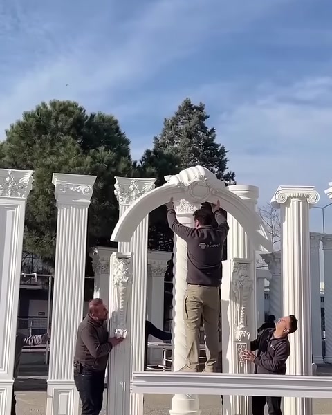 Polure Poliüretan Sütun Başlıkları İmalatı Dış Cephe Söve Kat Silmesi Modelleri — 0:20
