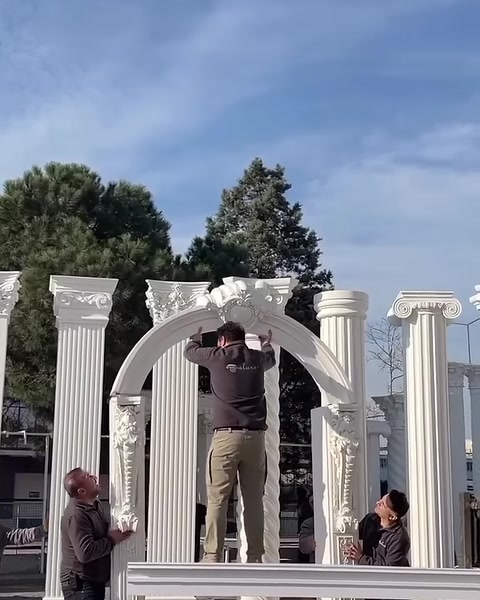 Polure Poliüretan Sütun Başlıkları İmalatı Dış Cephe Söve Kat Silmesi Modelleri — 0:24