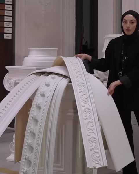 Esnek Poliüretan Kartonpiyer, Flex Çıta, Panel ve Bordür – Fabrikadan Halka Ulaşan Esneklik — 0:34