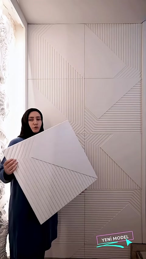 Polure Poliüretan 3D Desenli Paneller ile Dekoratif Duvar Çözümleri
