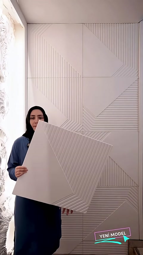 Polure Poliüretan 3D Desenli Paneller ile Dekoratif Duvar Çözümleri