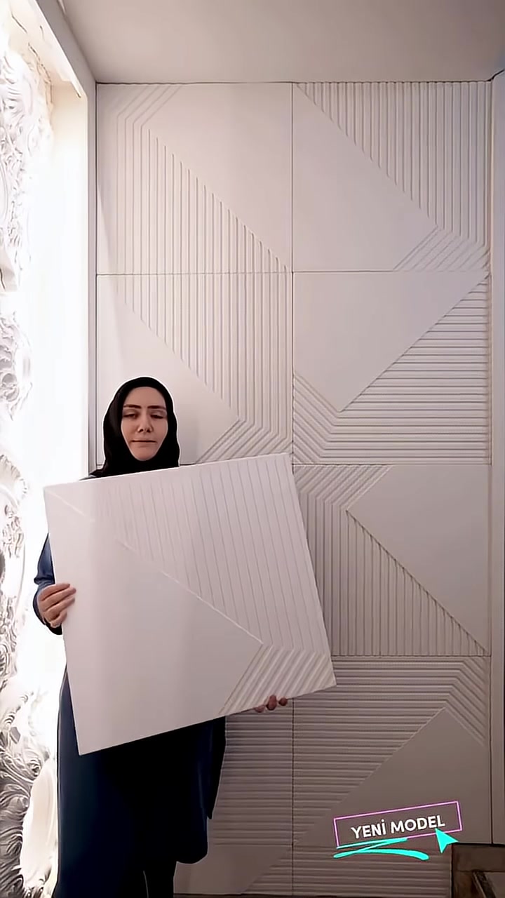Polure Poliüretan 3D Desenli Paneller ile Dekoratif Duvar Çözümleri