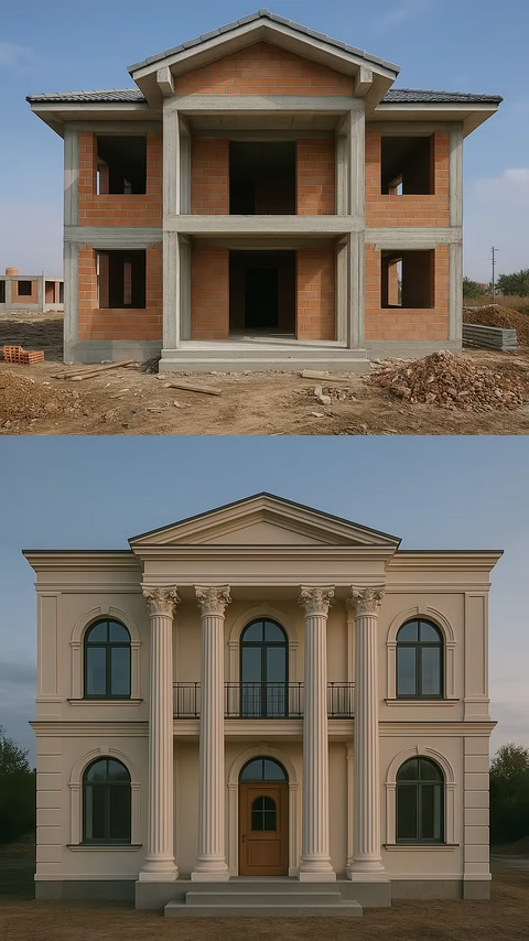 Poliüretan Cephe ve Söve Modelleriyle Villa Dış Cephe Dekorasyonu