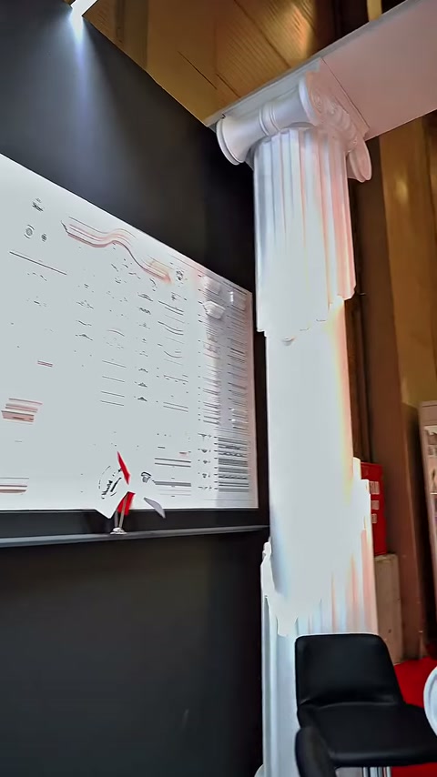Uzun yivli sütunun bezemeli başlığı ve alt süslemesi görülüyor