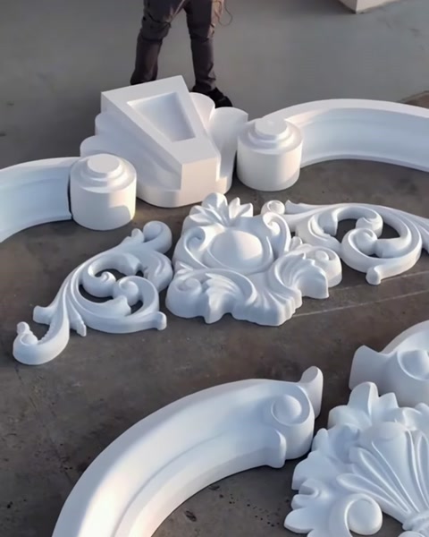 Poliüretan Özel Üretim Taç Pediment Modelleri – CNC Özel Tasarım Ürün İmalatı — 0:08