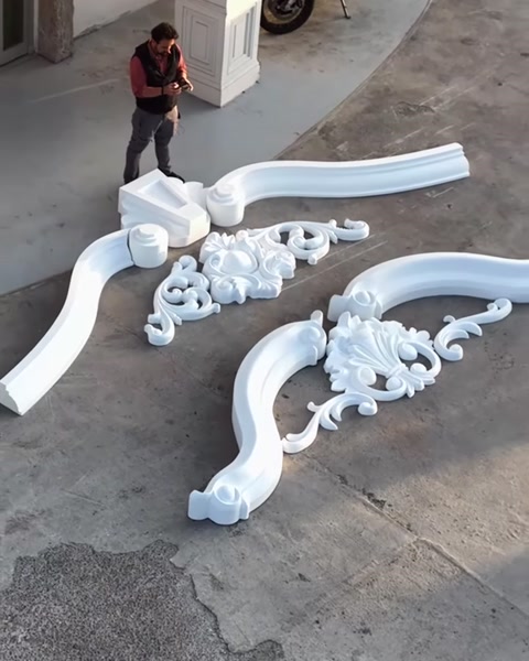 Poliüretan Özel Üretim Taç Pediment Modelleri – CNC Özel Tasarım Ürün İmalatı — 0:14