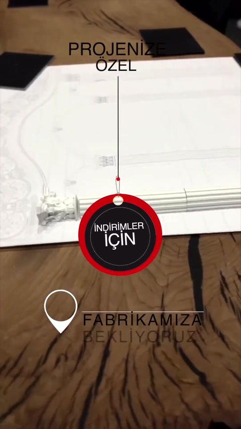 Yatay sütun örneği ve ayrıntılı mimari çizimler masada sergileniyor