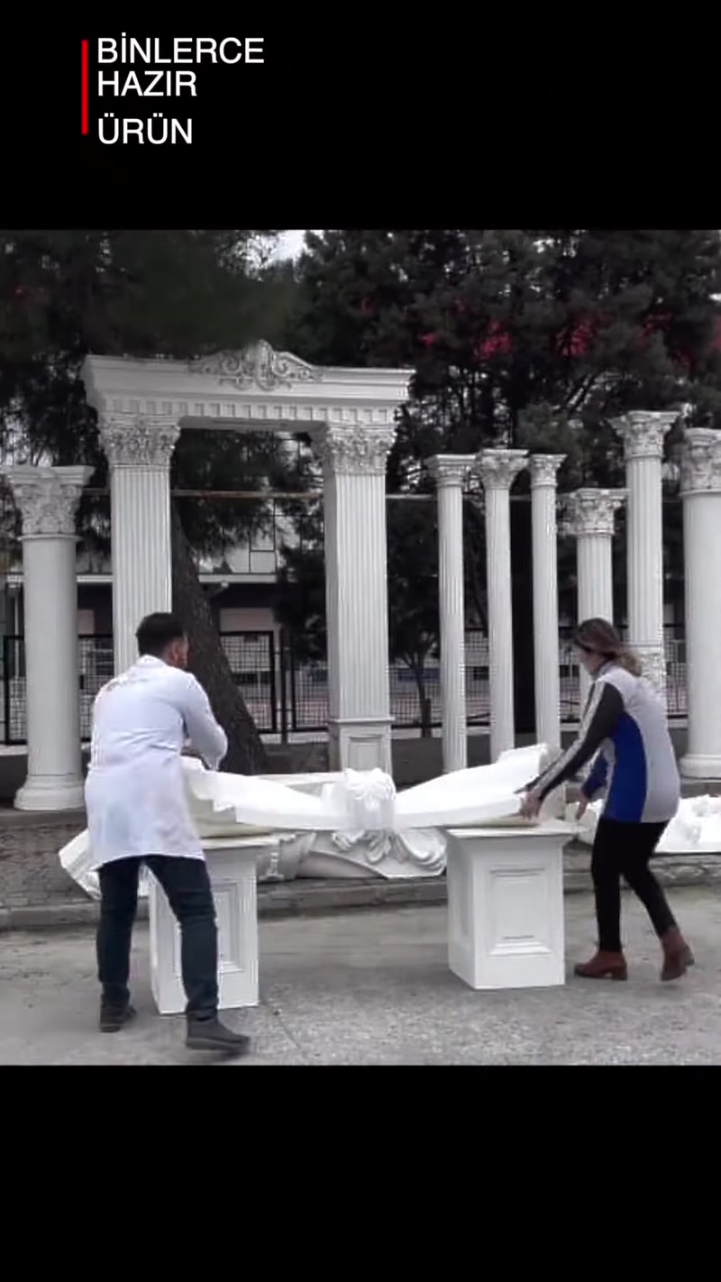 Poliüretan 3D Villa Tasarımı, Özel Üretim ve Dekoratif Ürün Montajı