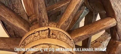 Tekerlek yapısı genel açıdan dekoratif ürün olarak gösteriliyor